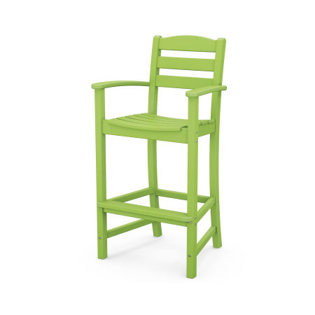 POLYWOOD La Casa Café Bar Arm Chair in Lime