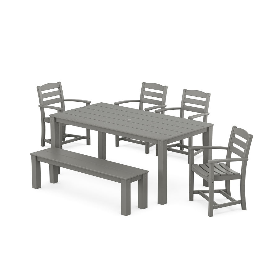 POLYWOOD La Casa Cafe' 6-Piece Parsons Dining Set with Bench