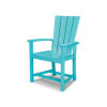 POLYWOOD Quattro Adirondack Dining Chair in Aruba