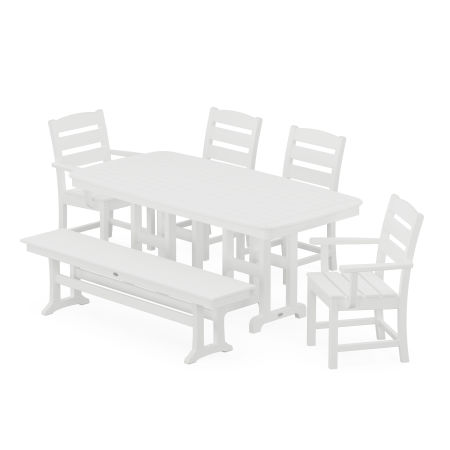 Lakeside 6-Piece Dining Set in White