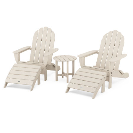 Classic Oversized Adirondack 5-Piece Casual Set in Sand