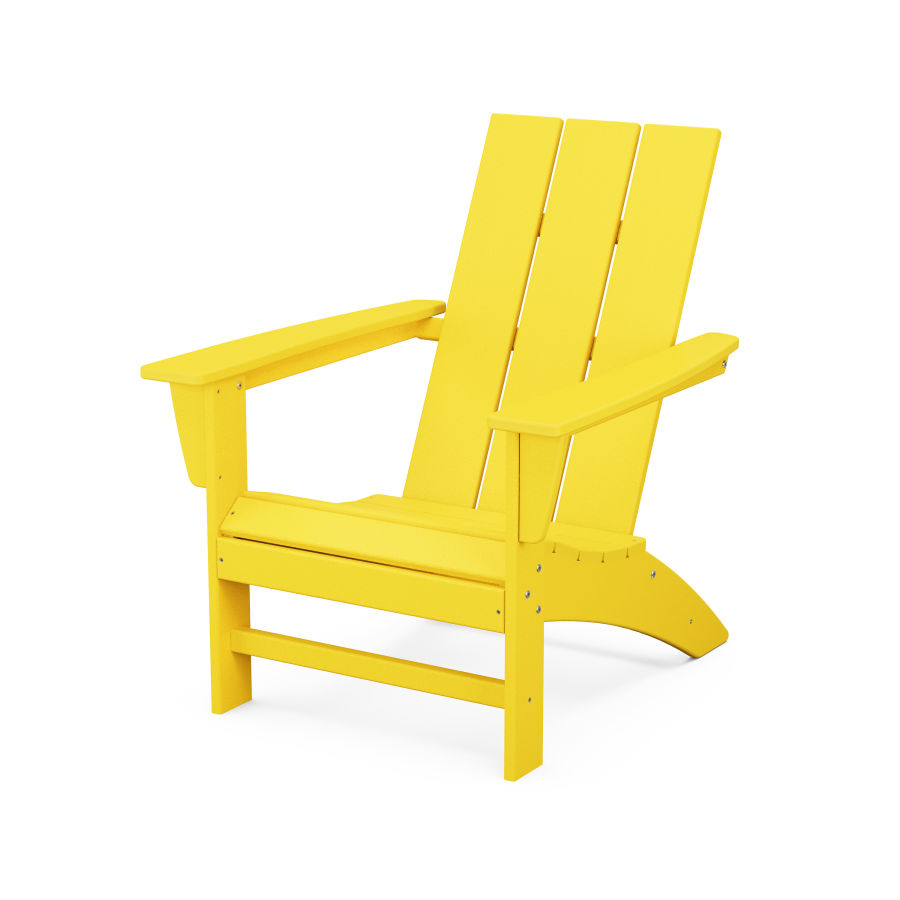 POLYWOOD Modern Adirondack Chair in Lemon