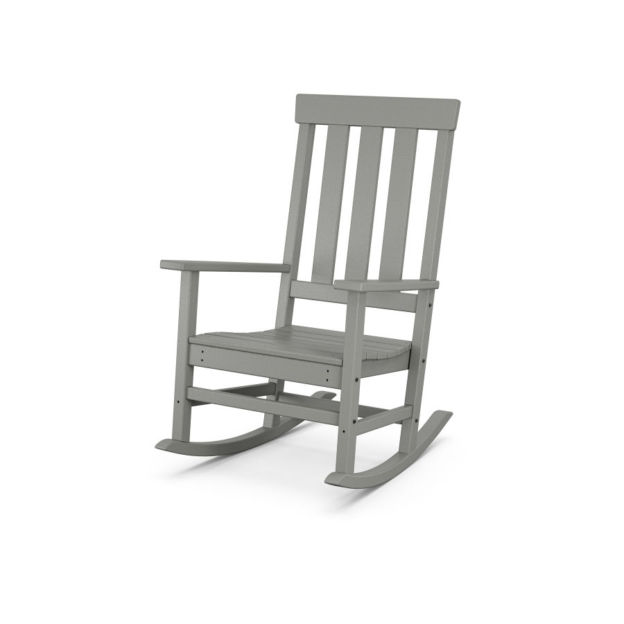 POLYWOOD Portside Porch Rocking Chair in Slate Grey