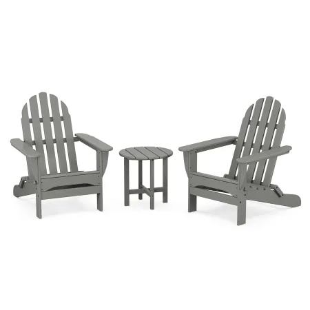 Ivy Terrace Furniture Classics 3-Piece Folding Adirondack Set