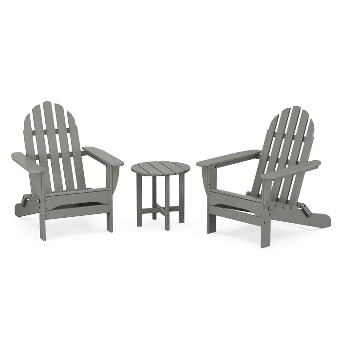 POLYWOOD Classics 3-Piece Folding Adirondack Set