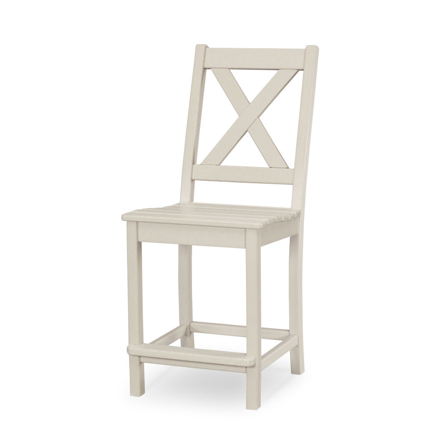 POLYWOOD Braxton Counter Side Chair in Sand