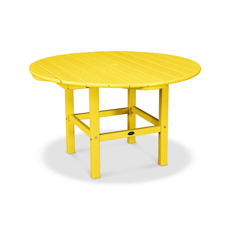 POLYWOOD Kids 37" Dining Table in Lemon