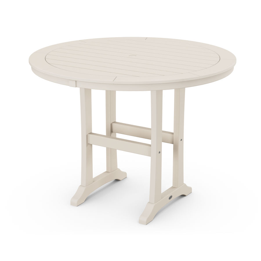 POLYWOOD 48" Round Counter Table in Sand