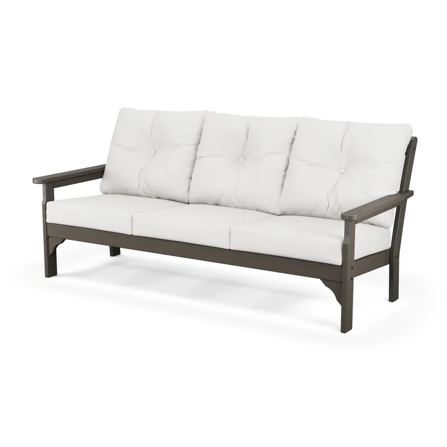 POLYWOOD Vineyard Deep Seating Sofa in Vintage Finish