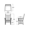 Thumbnail for Acadia Dining Arm Chair
