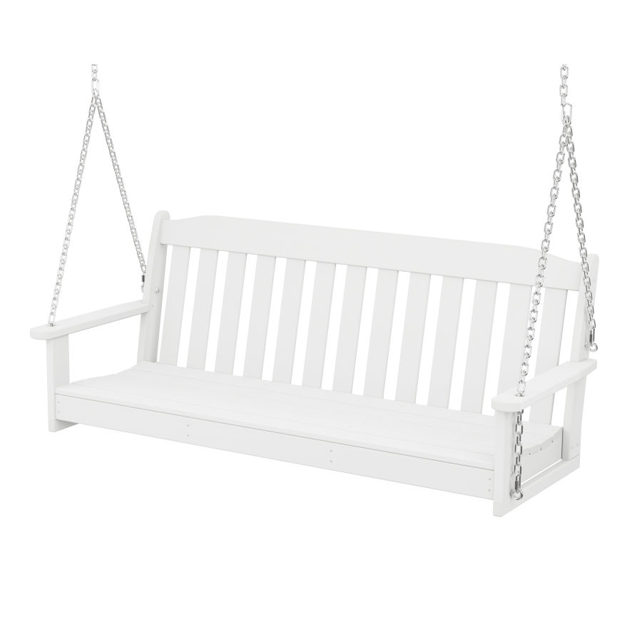 POLYWOOD Country Living 60" Swing in White