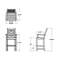 Thumbnail for Chinoiserie Bar Arm Chair