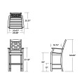 Thumbnail for Chinoiserie Bar Arm Chair