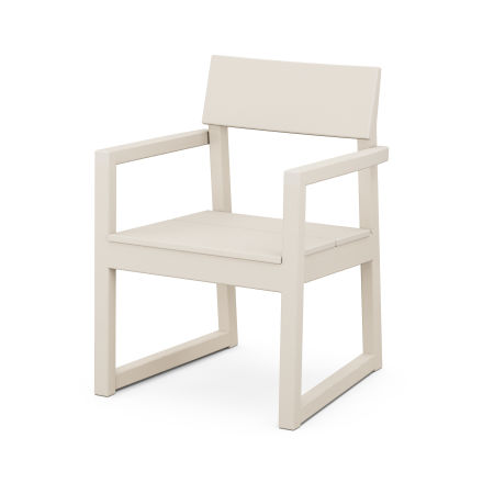 POLYWOOD EDGE Dining Arm Chair in Sand
