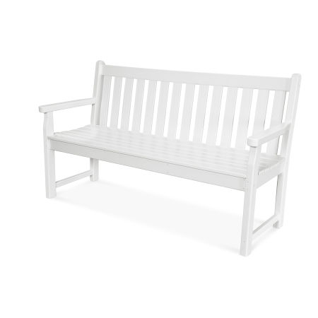 POLYWOOD Traditional Garden 60" Bench in White