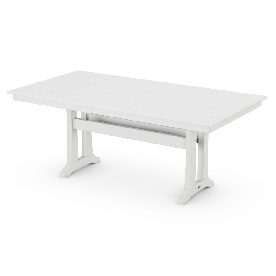 POLYWOOD 37" x 72" Dining Table in White