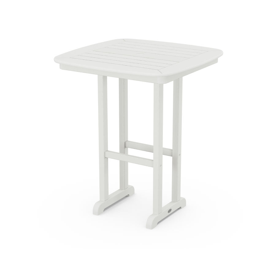 POLYWOOD Nautical 31" Counter Table in Vintage White
