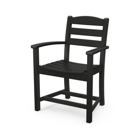 La Casa Café Dining Arm Chair in Black