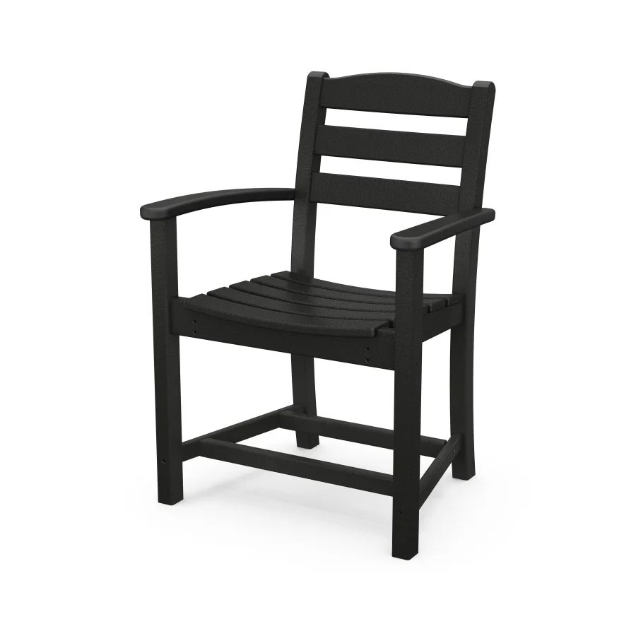 POLYWOOD La Casa Café Dining Arm Chair in Black