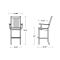 Thumbnail for Vineyard Bar Arm Chair