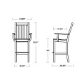 Thumbnail for Vineyard Bar Arm Chair