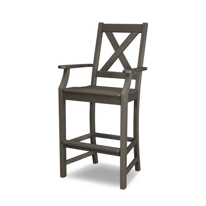 POLYWOOD Braxton Bar Arm Chair in Vintage Finish