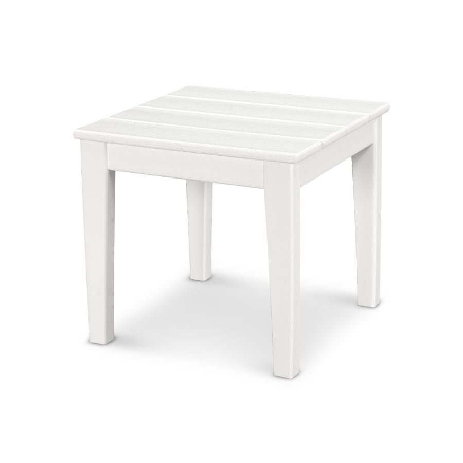 POLYWOOD Newport 18" End Table in White