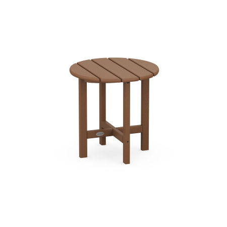 Round 18" Side Table in Teak