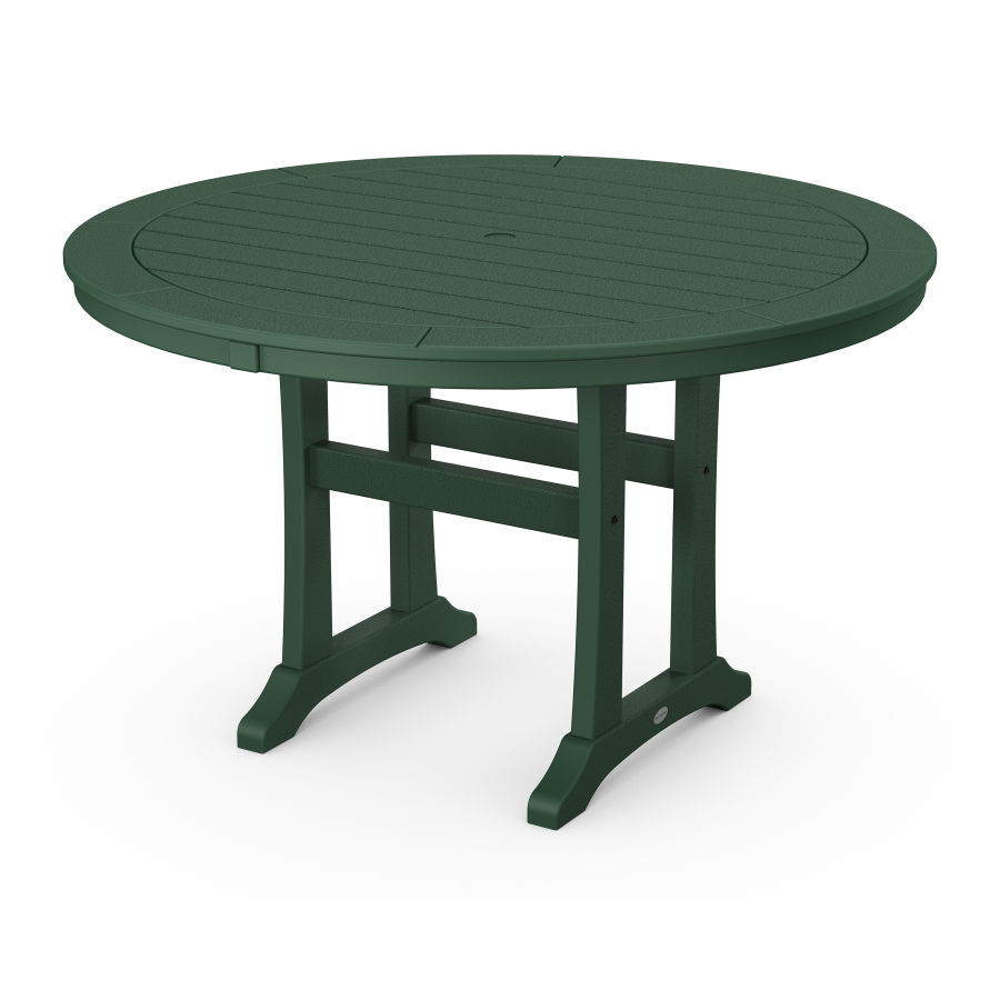 POLYWOOD 48" Round Dining Table in Green