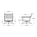 Thumbnail for Vineyard Deep Seating Swivel Chair