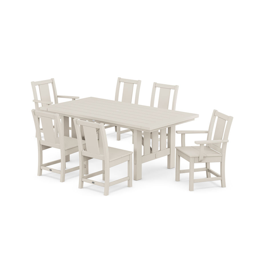 POLYWOOD Prairie 7-Piece Dining Set with Mission Table in Sand