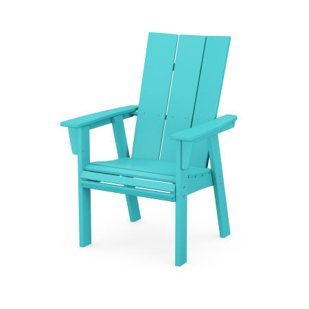 POLYWOOD Modern Adirondack Dining Chair in Aruba
