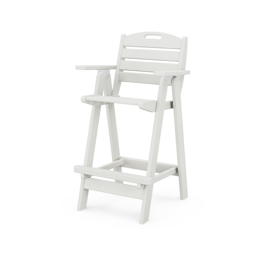 POLYWOOD Nautical Bar Chair in Vintage White