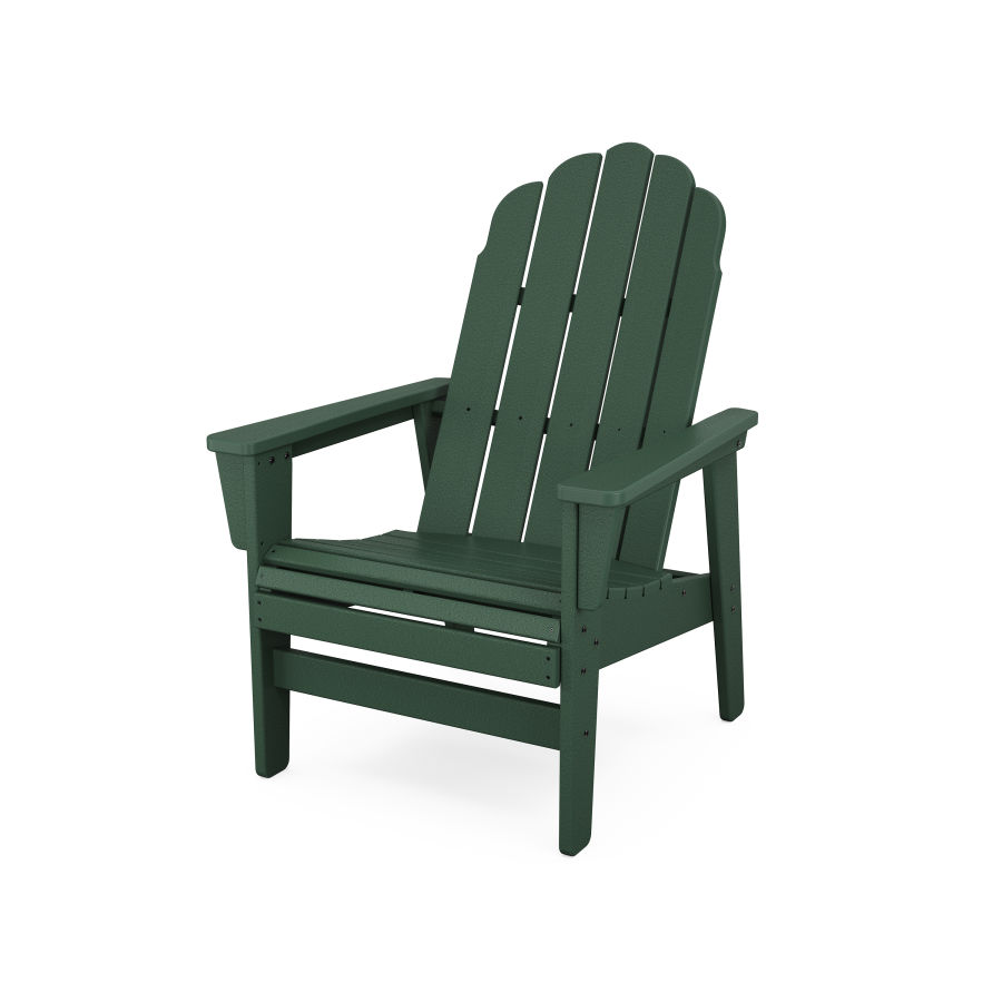 POLYWOOD Vineyard Grand Upright Adirondack Chair in Green