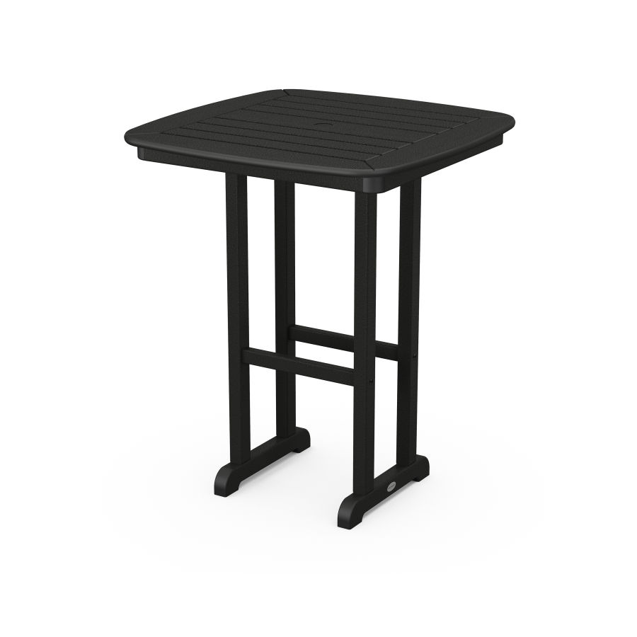 POLYWOOD Nautical 31" Counter Table in Black