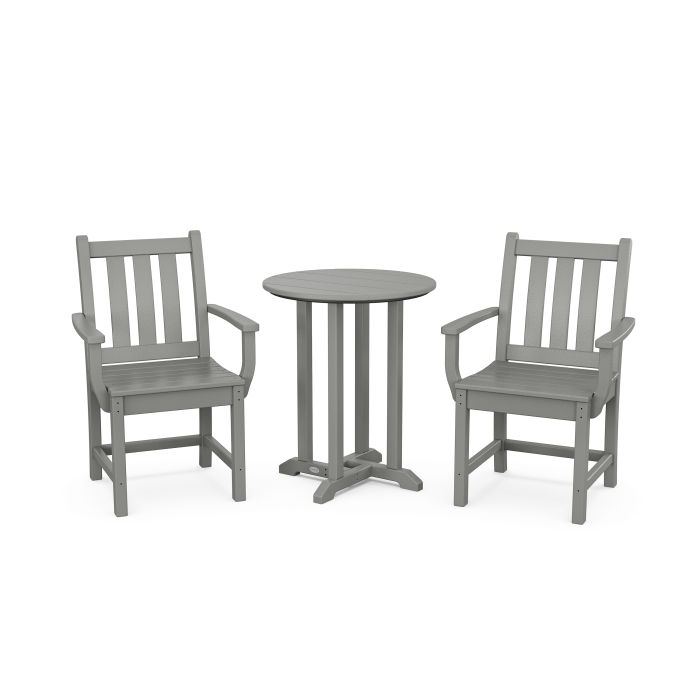 POLYWOOD Traditional Garden 3-Piece Round Dining Set