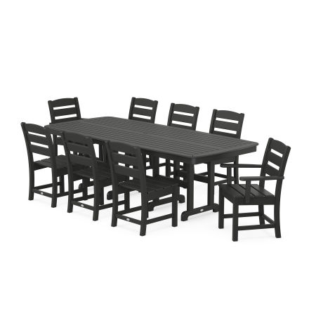 Lakeside 9-Piece Dining Set in Black