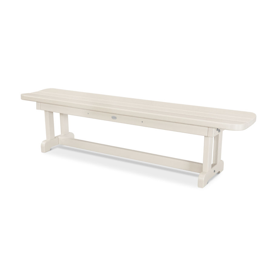 POLYWOOD Park 72" Backless Bench in Sand