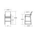 Thumbnail for EDGE Woven Bar Arm Chair