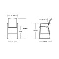 Thumbnail for EDGE Woven Bar Arm Chair