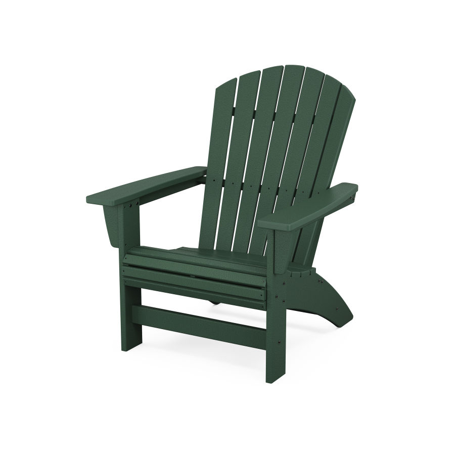 POLYWOOD Nautical Grand Adirondack Chair in Green