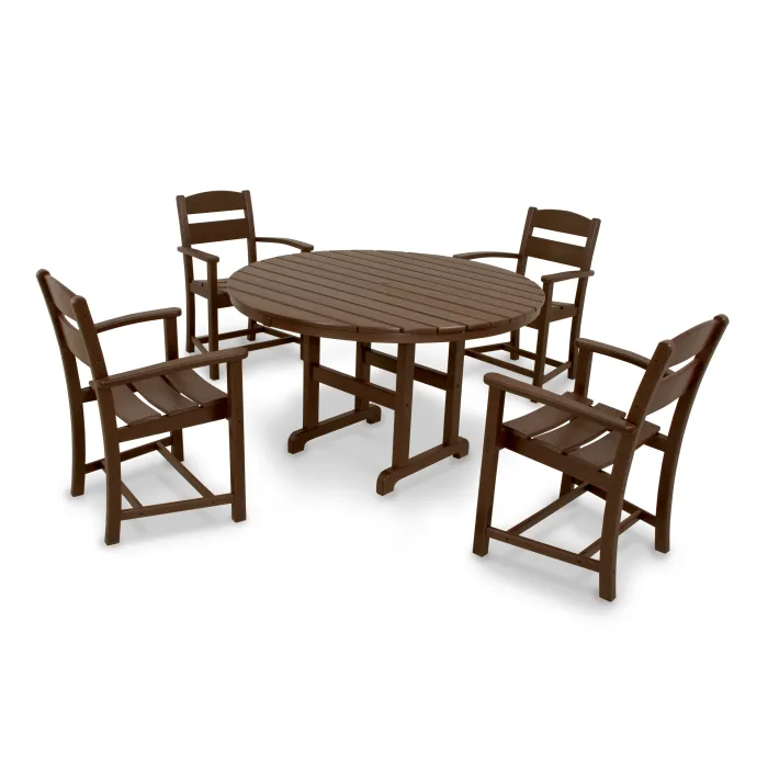 POLYWOOD Classics 5-Piece Round Dining Set