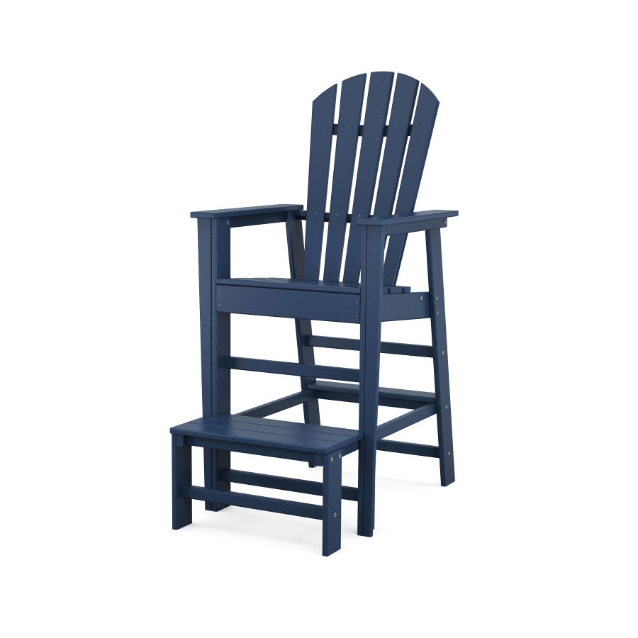 POLYWOOD South Beach Lifeguard Chair in Navy