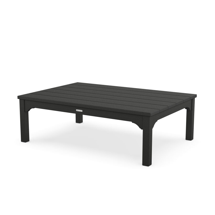 POLYWOOD Chinoiserie Coffee Table in Black