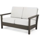 POLYWOOD Harbour Deep Seating Loveseat in Vintage Finish