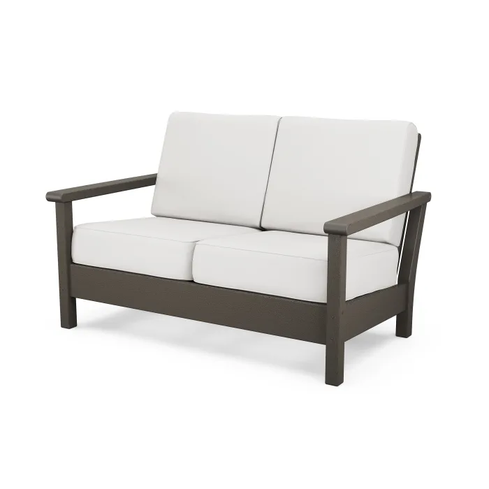 POLYWOOD Harbour Deep Seating Loveseat in Vintage Finish