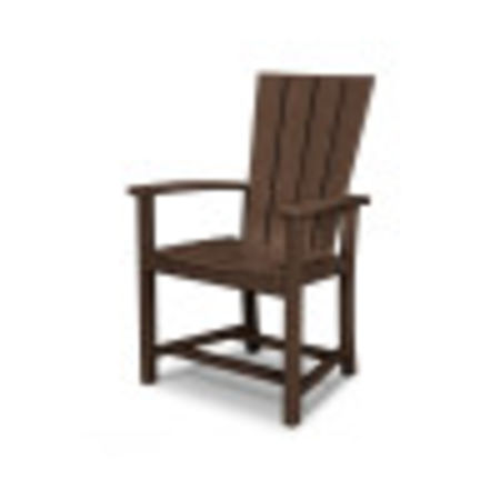 POLYWOOD Quattro Adirondack Dining Chair in Mahogany