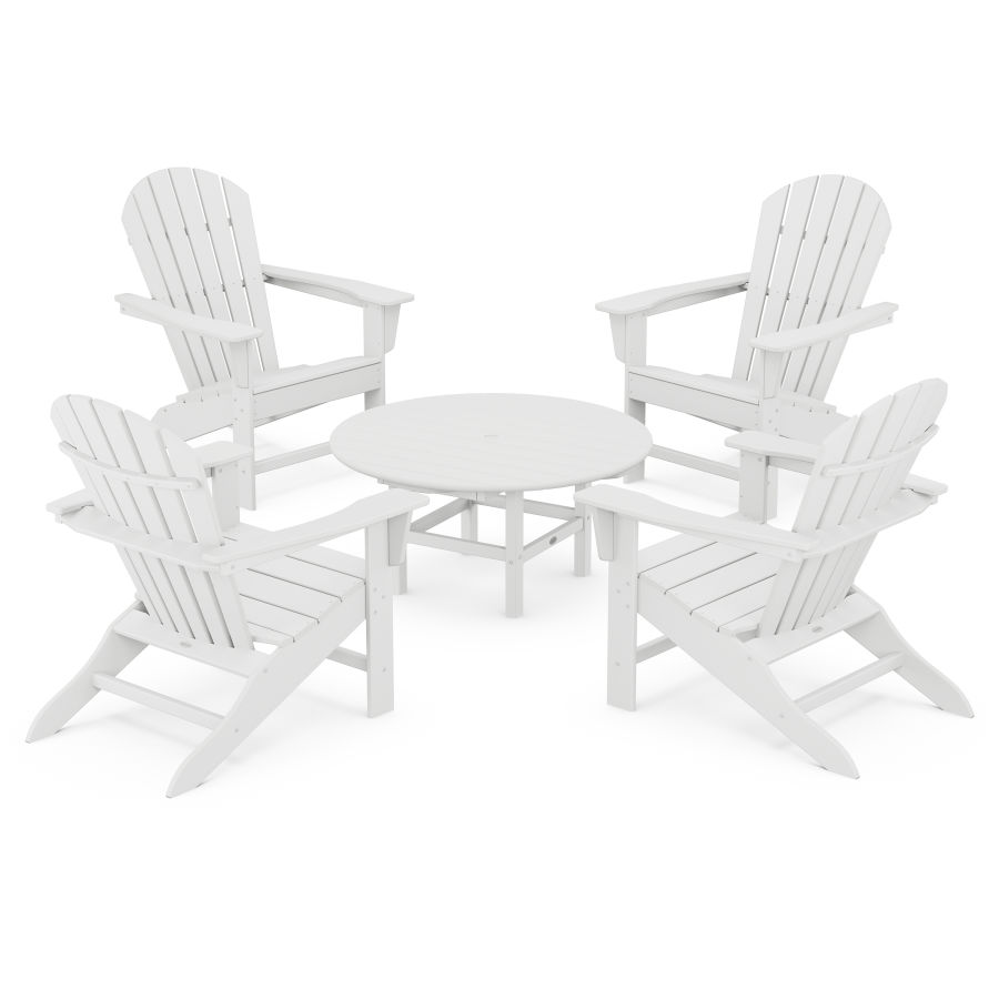POLYWOOD 5-Piece Conversation Group in White