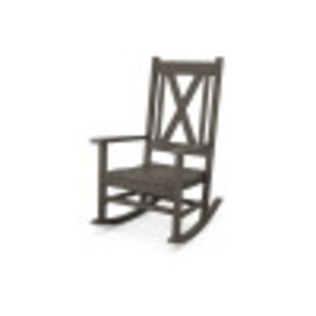 POLYWOOD Braxton Porch Rocking Chair in Vintage Finish