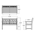 Thumbnail for Chippendale 48" Bench